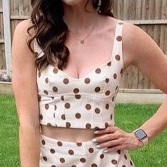 Zara Polka Dot Crop Top Bloggers Favorite